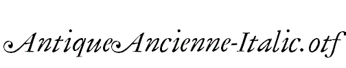 AntiqueAncienne-Italic