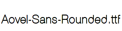 Aovel-Sans-Rounded