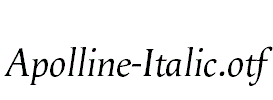 Apolline-Italic