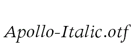 Apollo-Italic