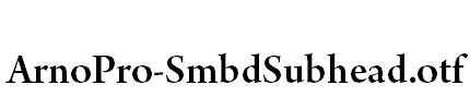 ArnoPro-SmbdSubhead