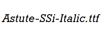 Astute-SSi-Italic