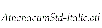 AthenaeumStd-Italic