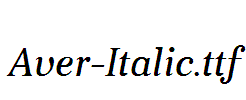 Aver-Italic