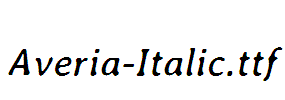 Averia-Italic