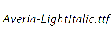 Averia-LightItalic