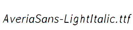 AveriaSans-LightItalic