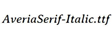 AveriaSerif-Italic