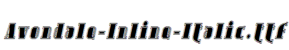 Avondale-Inline-Italic