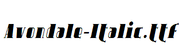 Avondale-Italic