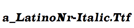 a_LatinoNr-Italic