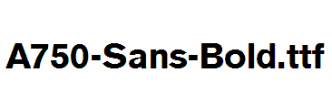 A750-Sans-Bold