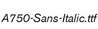 A750-Sans-Italic