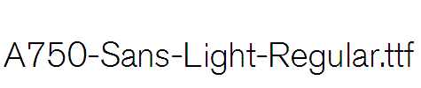 A750-Sans-Light-Regular