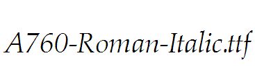 A760-Roman-Italic