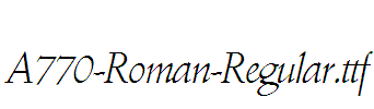 A770-Roman-Regular