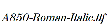 A850-Roman-Italic