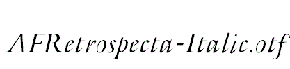 AFRetrospecta-Italic