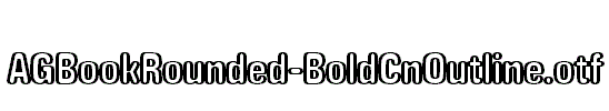 AGBookRounded-BoldCnOutline