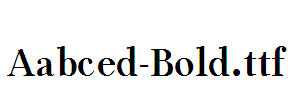Aabced-Bold