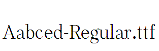 Aabced-Regular