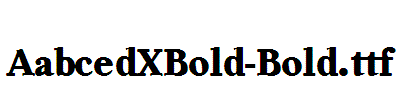 AabcedXBold-Bold