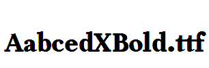 AabcedXBold