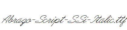 Abrazo-Script-SSi-Italic