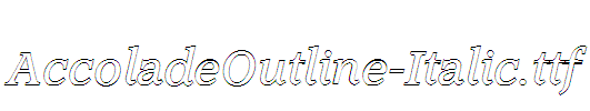 AccoladeOutline-Italic