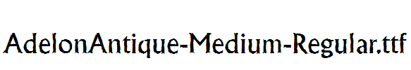 AdelonAntique-Medium-Regular