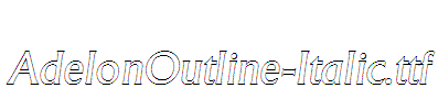 AdelonOutline-Italic