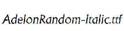 AdelonRandom-Italic