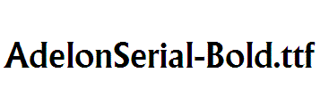 AdelonSerial-Bold