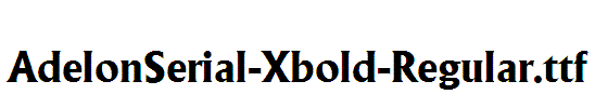 AdelonSerial-Xbold-Regular