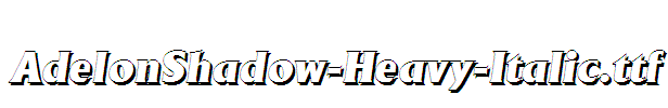 AdelonShadow-Heavy-Italic