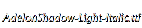 AdelonShadow-Light-Italic