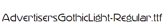 AdvertisersGothicLight-Regular