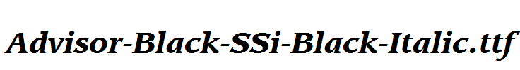 Advisor-Black-SSi-Black-Italic