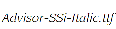 Advisor-SSi-Italic