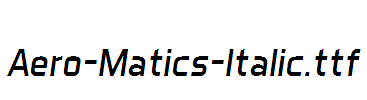 Aero-Matics-Italic