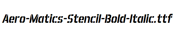 Aero-Matics-Stencil-Bold-Italic