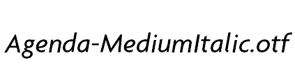 Agenda-MediumItalic