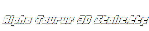 Alpha-Taurus-3D-Italic