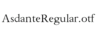 AsdanteRegular