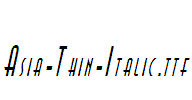 Asia-Thin-Italic