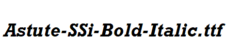 Astute-SSi-Bold-Italic