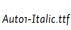 Auto1-Italic