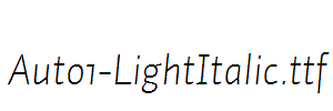 Auto1-LightItalic