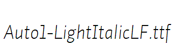 Auto1-LightItalicLF