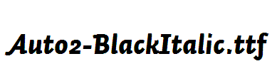 Auto2-BlackItalic